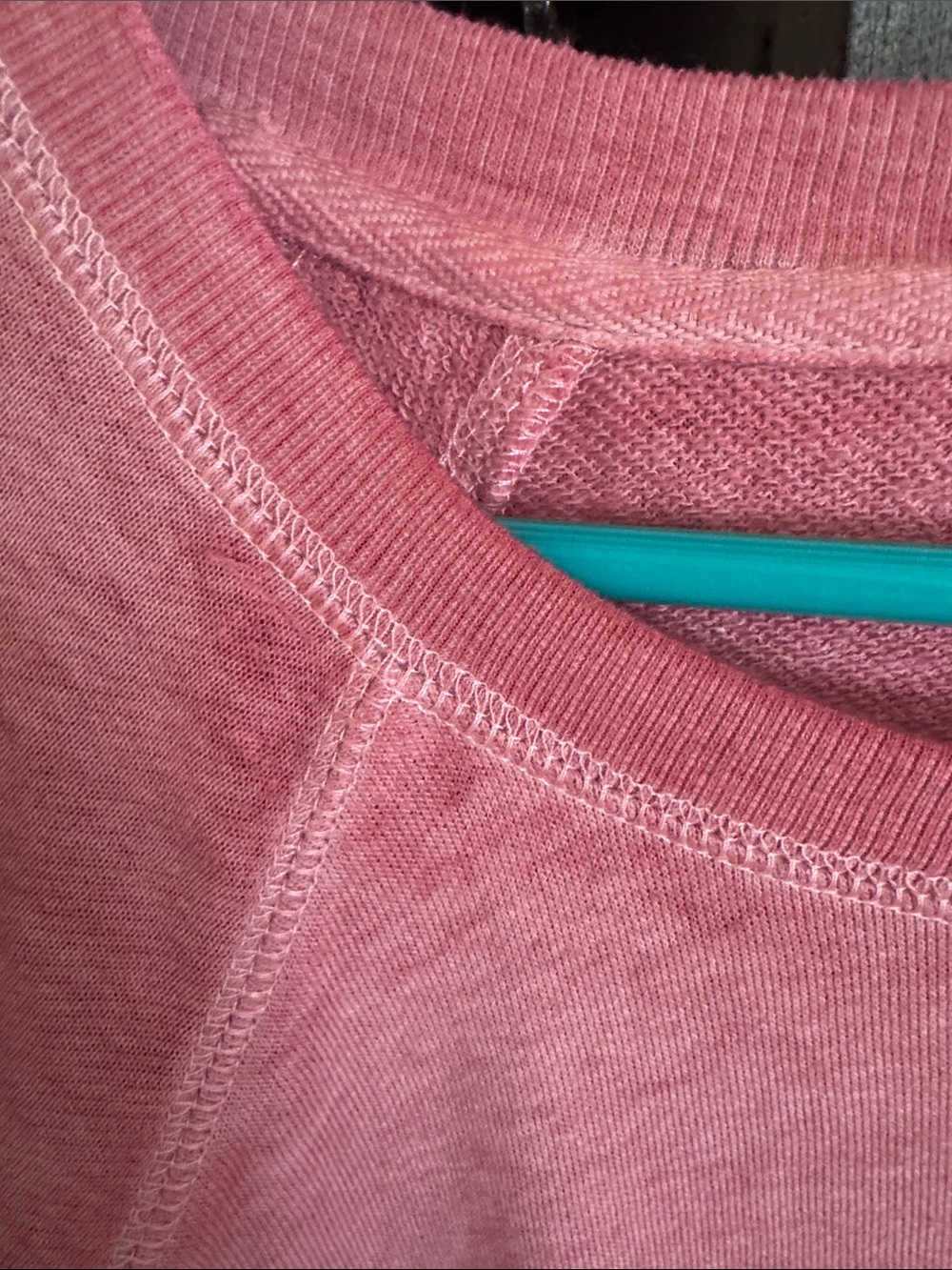 Lane Bryant Rose Pink Eyelet-Sleeve Pullover Sweatshirt - Picture 3 of 5